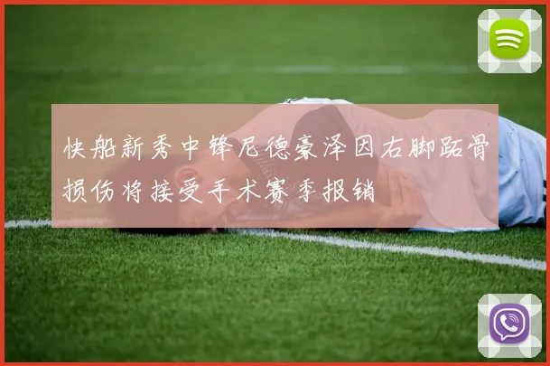 快船新秀中锋尼德豪泽因右脚跖骨损伤将接受手术赛季报销